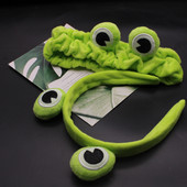 Proljeće i ljeto 2020. Novi mali obruč za kosu u obliku žabe, zeleni First Stretch, dječja gumica za kosu, dodaci za kosu