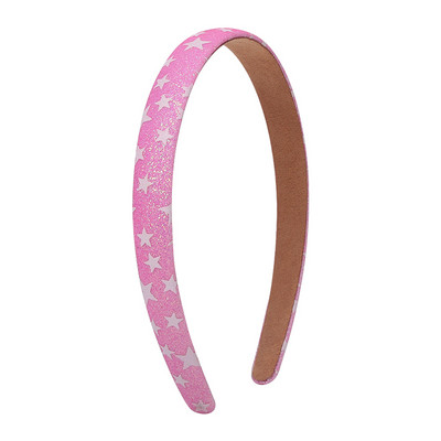 1 ks svietiace jednorožcové čelenky pre dievčatá, farebné trblietavé hviezdicové vzory, detské darčeky do vlasov, vlasové doplnky