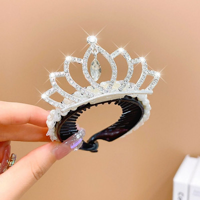 Modna dječja biserna kruna punđa, kandža, konjski rep, kopča za kosu, gnijezdo, ptica, ukosnica, držač punđe, kopča za kosu