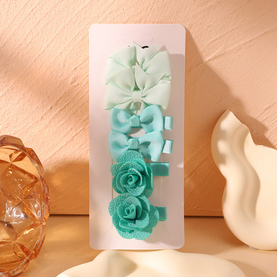 6 bucăți/set agrafe de păr cu flori de culoare dulce bomboană pentru fetițe agrafe de păr sigure drăguțe, făcute manual pentru copii, accesorii de păr, cadouri cu ridicata