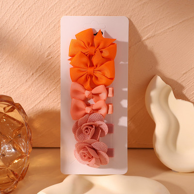 6 bucăți/set agrafe de păr cu flori de culoare dulce bomboană pentru fetițe agrafe de păr sigure drăguțe, făcute manual pentru copii, accesorii de păr, cadouri cu ridicata