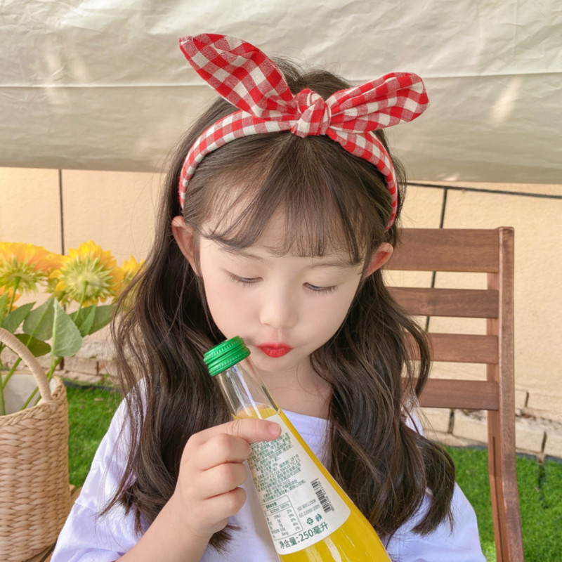 2023 Coreeană drăguț urechi de iepure pentru copii bentiță pentru cap pentru fete pentru copii, pentru cap de păr, cu cerc, accesorii pentru banda, pentru călci, ornamente