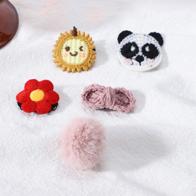 5 kusov Sada sponiek do vlasov Roztomilé vlasové doplnky Dievčenská čiapka Mašľa Kvetinová zvieracia sponka do vlasov Čelenka Cartoon Elastická čelenka Darček