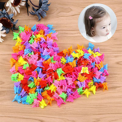 80PCS Veleprodaja Frosted Butterfly Kosa za kosu Djevojke Kandže za kosu Ženske ukosnice sFor Baby Mali šareni set dodataka za kosu