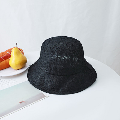 Novi šešir od čipke za žene Ljetni šešir za sunčanje Djevojački šešir za sunčanje za plažu Panama šešir Prozračna ribarska kapa