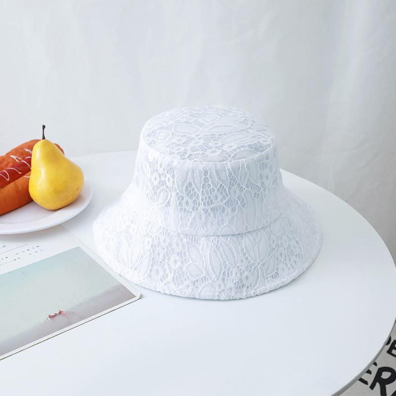 Novi šešir od čipke za žene Ljetni šešir za sunčanje Djevojački šešir za sunčanje za plažu Panama šešir Prozračna ribarska kapa