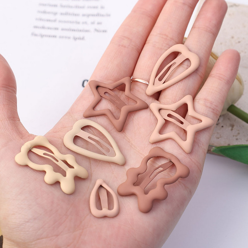 10 bucăți agrafe de păr înghețate pentru fete agrafe de păr în formă de urs, stea simplă, pentru copii, agrafe de păr, agrafe, ac de păr Click Clack