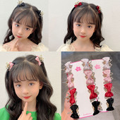 Slatki kamenčići Mačje uši Zečje uši Kandže za kosu Mini dvostrane kopče za kosu s mašnom Dodaci za ukosnice korejske krunske princeze