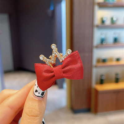 Slatki kamenčići Mačje uši Zečje uši Kandže za kosu Mini dvostrane kopče za kosu s mašnom Dodaci za ukosnice korejske krunske princeze