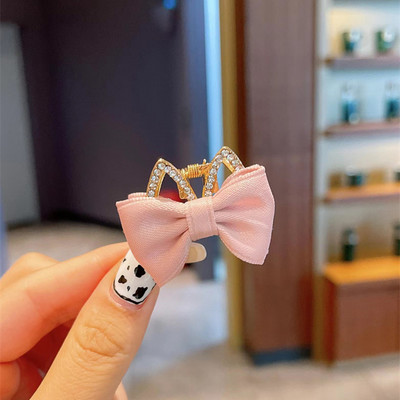 Slatki kamenčići Mačje uši Zečje uši Kandže za kosu Mini dvostrane kopče za kosu s mašnom Dodaci za ukosnice korejske krunske princeze