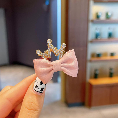 Slatki kamenčići Mačje uši Zečje uši Kandže za kosu Mini dvostrane kopče za kosu s mašnom Dodaci za ukosnice korejske krunske princeze