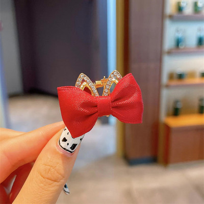 Slatki kamenčići Mačje uši Zečje uši Kandže za kosu Mini dvostrane kopče za kosu s mašnom Dodaci za ukosnice korejske krunske princeze