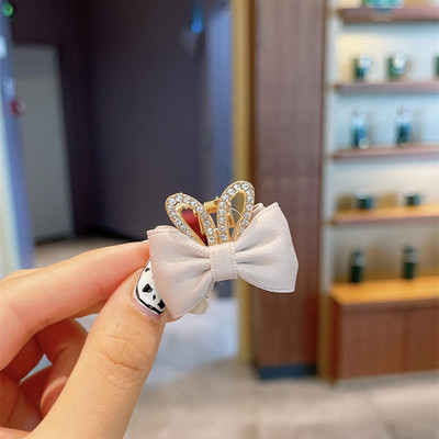 Slatki kamenčići Mačje uši Zečje uši Kandže za kosu Mini dvostrane kopče za kosu s mašnom Dodaci za ukosnice korejske krunske princeze