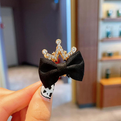 Slatki kamenčići Mačje uši Zečje uši Kandže za kosu Mini dvostrane kopče za kosu s mašnom Dodaci za ukosnice korejske krunske princeze
