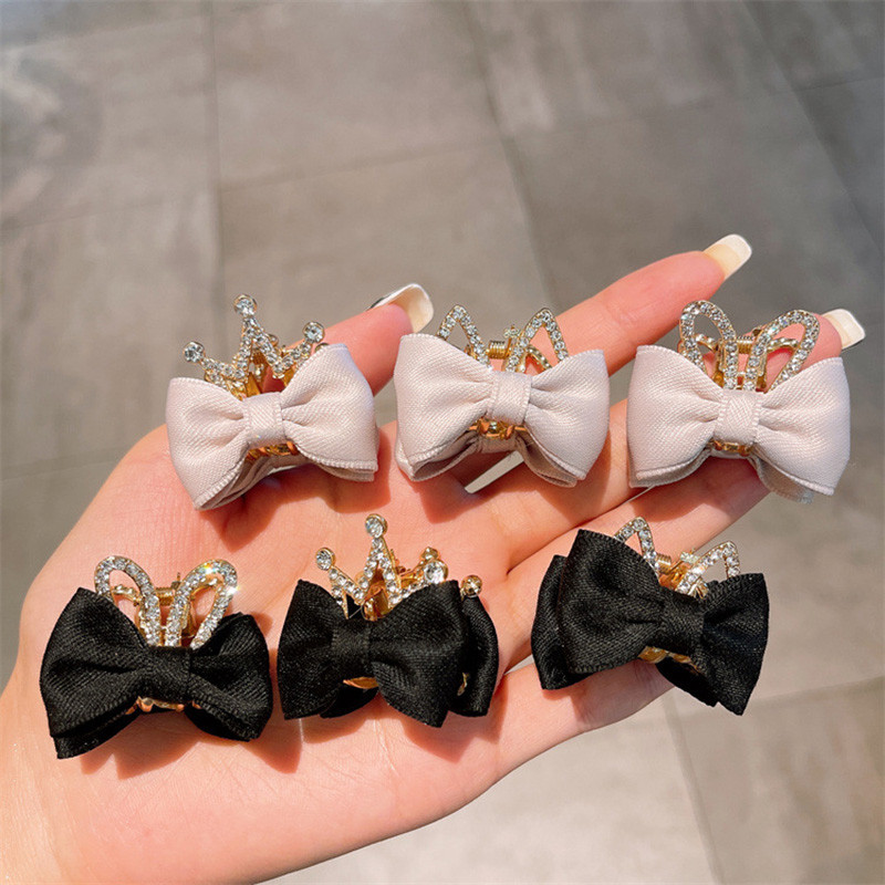 Slatki kamenčići Mačje uši Zečje uši Kandže za kosu Mini dvostrane kopče za kosu s mašnom Dodaci za ukosnice korejske krunske princeze
