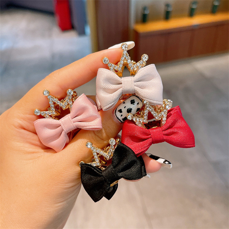 Slatki kamenčići Mačje uši Zečje uši Kandže za kosu Mini dvostrane kopče za kosu s mašnom Dodaci za ukosnice korejske krunske princeze