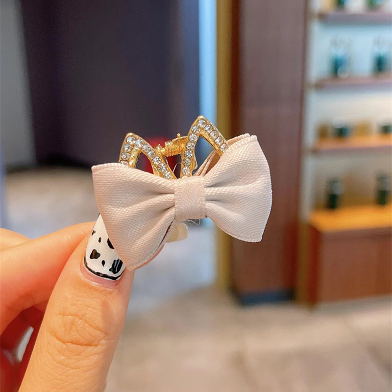 Slatki kamenčići Mačje uši Zečje uši Kandže za kosu Mini dvostrane kopče za kosu s mašnom Dodaci za ukosnice korejske krunske princeze