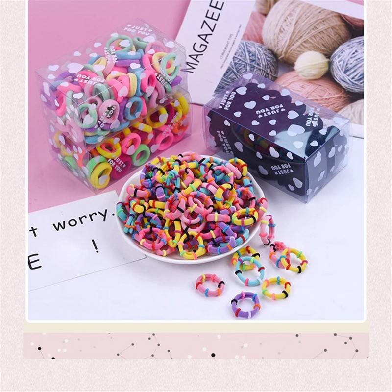 Accesorii pentru par Bandeaua pentru par pentru fetita copii Elastice pentru par Bobbles Endless 100 Mini