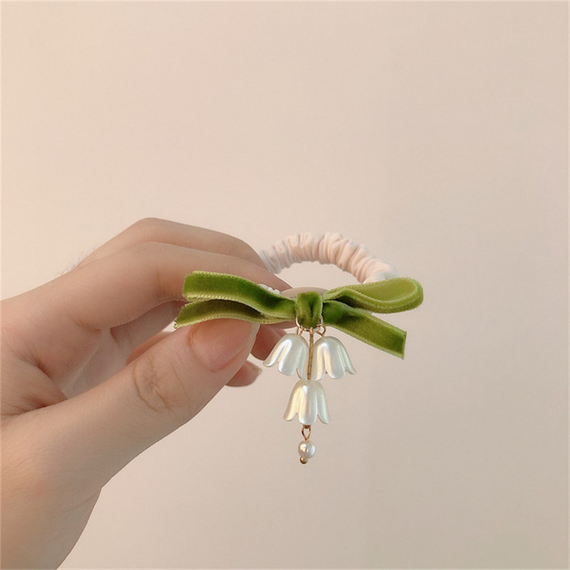 Slatke cvjetne elastične trake za kosu za djevojčice, djeca, slatka leptir mašna, dječje uže za kosu, korejski modni dodaci za kosu, vez 2023.