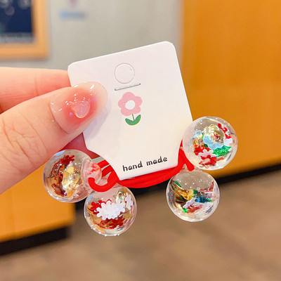 Akrilne šljokice Živi pijesak Okrugle kuglice Perle Elastične trake za kosu za djevojčice Konjski rep Gumene vezice Dječji dodaci za kosu Pokrivala