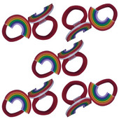 10 DB Rajzfilm nyúl szivárvány hercegnő fejfedő gyerekek nejlon rugalmas hajpántok gyermek nyakkendő lányok kiegészítők baba fejdísz