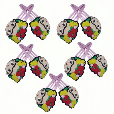 10 DB Rajzfilm nyúl szivárvány hercegnő fejfedő gyerekek nejlon rugalmas hajpántok gyermek nyakkendő lányok kiegészítők baba fejdísz