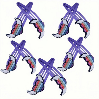 10 DB Rajzfilm nyúl szivárvány hercegnő fejfedő gyerekek nejlon rugalmas hajpántok gyermek nyakkendő lányok kiegészítők baba fejdísz