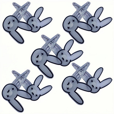 10 DB Rajzfilm nyúl szivárvány hercegnő fejfedő gyerekek nejlon rugalmas hajpántok gyermek nyakkendő lányok kiegészítők baba fejdísz