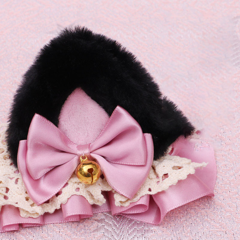 1db Japán stílusú női hajpántok Lolita fejdísz lányoknak csipkés aranyos macskafül formájú fejfedő nőknek hajkiegészítők