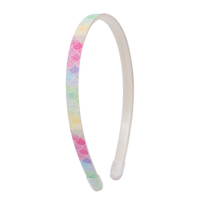 3 buc 1 cm lățime bricolaj bentiță multicoloră curcubeu cu sclipici pentru femei bentiță pentru femei bentiță pentru păr pentru fete accesorii pentru păr din rășină