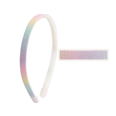 3 buc 1 cm lățime bricolaj bentiță multicoloră curcubeu cu sclipici pentru femei bentiță pentru femei bentiță pentru păr pentru fete accesorii pentru păr din rășină