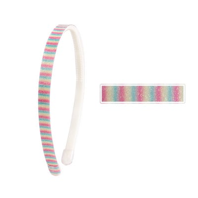 3 buc 1 cm lățime bricolaj bentiță multicoloră curcubeu cu sclipici pentru femei bentiță pentru femei bentiță pentru păr pentru fete accesorii pentru păr din rășină