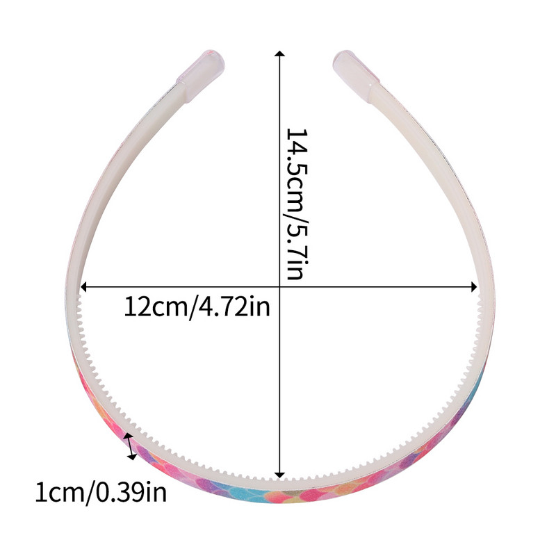 3 buc 1 cm lățime bricolaj bentiță multicoloră curcubeu cu sclipici pentru femei bentiță pentru femei bentiță pentru păr pentru fete accesorii pentru păr din rășină