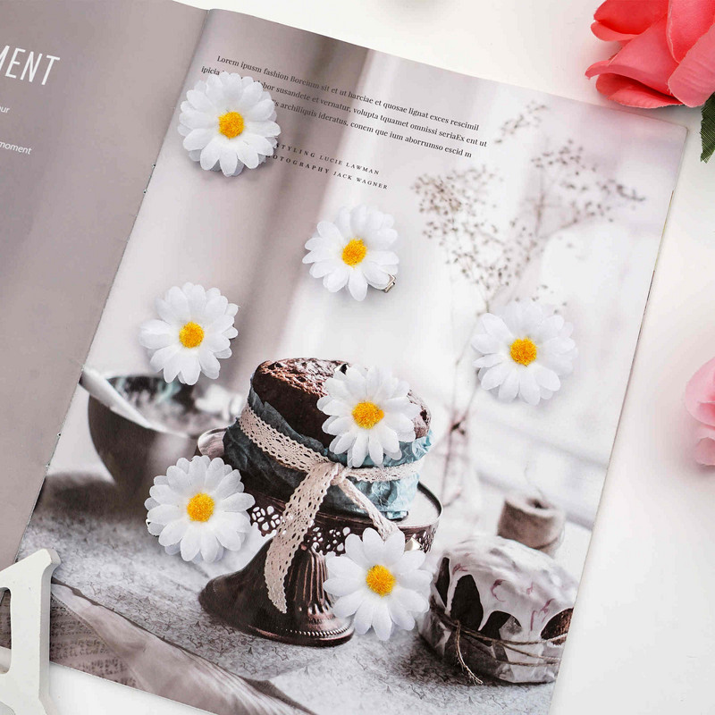 20 DB Női divat Virág Hajcsat Ajándék Homokos Beach Színes, kézzel készített pillangós orchidea hajkiegészítők nyaraláshoz