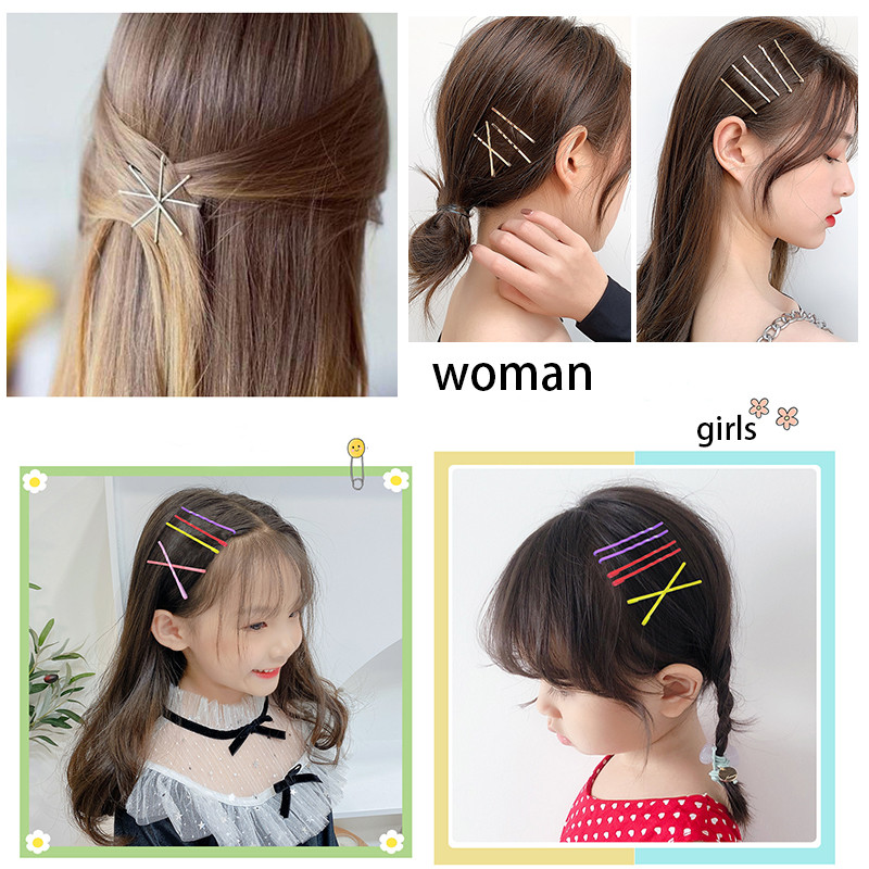 40 ks/sada vlasových sponiek pre ženy, kovových a oceľových sponiek, bočných sponiek, kučeravých a vlnitých úchytov, vlasových doplnkov, dievčenských sponiek s nápisom, darčekových náramkov