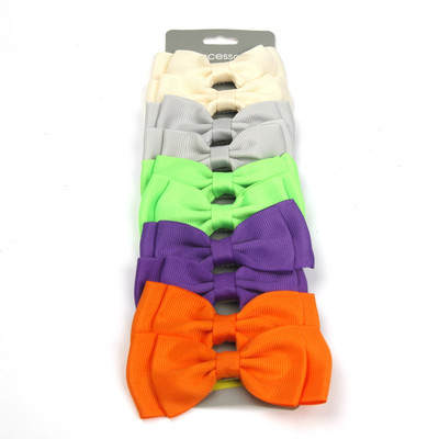 10kom/komplet dječja Grosgrain vrpca Pune mašne za kosu sa kopčom Za djevojčice Koje za kosu Ukosnice Ukosnice Pokrivala za glavu Dječji dodaci za kosu
