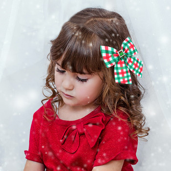 Oaoleer 2 ΤΕΜ/Σετ 4 ιντσών βρεφικά κλιπ για τα μαλλιά καρό δέσιμο κεφαλής Princess Baby Kids Κορέα Μόδα αξεσουάρ για τα μαλλιά Γκριπς μαλλιών