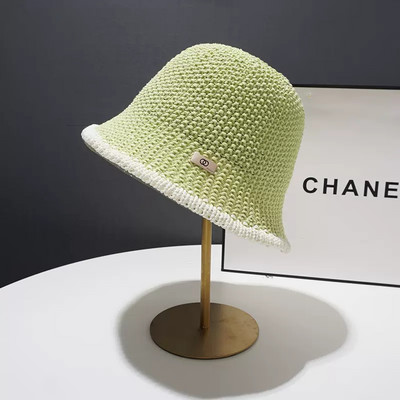 Prozračna šuplja pletena kapa Ženska modna kapa za umivaonik Tanka proljetna i ljetna ribarska kapa sa šiltom za sunce