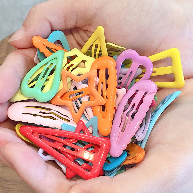 10/20 kom/set Dječje slatke boje Geometrijske voćne zvijezde Ukrasi Koje za kosu Djevojčice Lijepe sjajne ukosnice Dječji dodaci za kosu