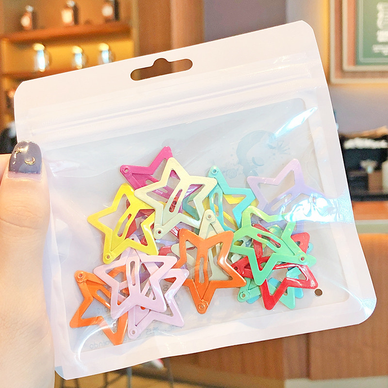 10/20 kom/set Dječje slatke boje Geometrijske voćne zvijezde Ukrasi Koje za kosu Djevojčice Lijepe sjajne ukosnice Dječji dodaci za kosu