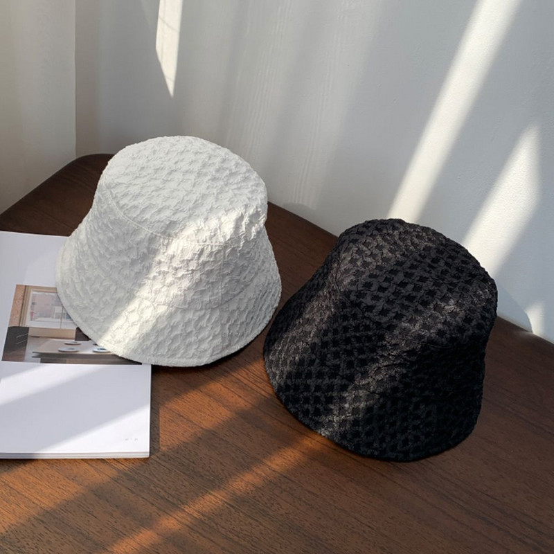 Sieviešu kausa cepure Sieviešu mīksta ventilācija ar platām malām saules cepures Floppy Sieviešu vasaras zvejnieka cepures elpojoša āra cepure