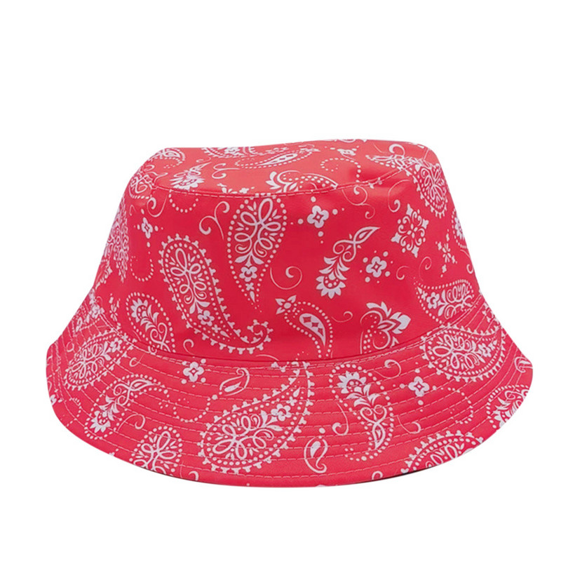 Unisex Fashion Casual Plant Caju Print Umbrelă de soare Pălărie de găleată Obțineți pălării de pescar pentru bărbați