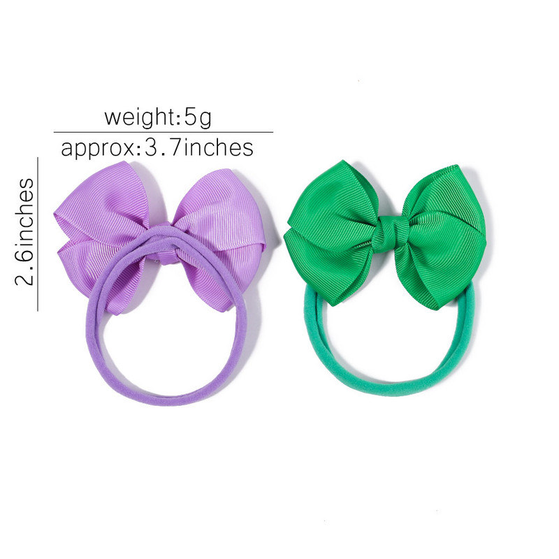 3db/szett Candy Color masni baba fejpánt gyerekeknek lányok újszülött masnis rugalmas hajpántok csecsemő turbán fejfedők hajkiegészítők