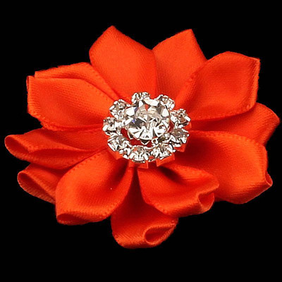 5 kom/lot Mini višeslojna satenska vrpca, cvijeće od 5 cm u 17 boja s gumbom od umjetnog dijamanta, cvijeće od umjetne tkanine za trake za glavu