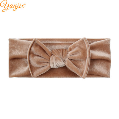 1PC 2023 Klasična vezana baršunasta mašna za kosu, traka za glavu za djevojčice Chic ručno rađeni DIY dodaci za kosu Novodošlo Pokrivala za glavu na veliko