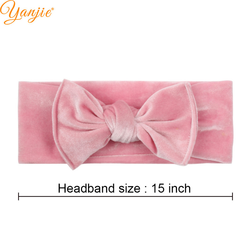 1PC 2023 Klasična vezana baršunasta mašna za kosu, traka za glavu za djevojčice Chic ručno rađeni DIY dodaci za kosu Novodošlo Pokrivala za glavu na veliko