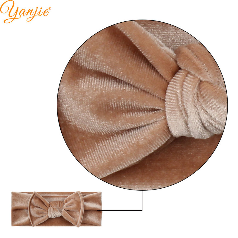 1PC 2023 Klasična vezana baršunasta mašna za kosu, traka za glavu za djevojčice Chic ručno rađeni DIY dodaci za kosu Novodošlo Pokrivala za glavu na veliko