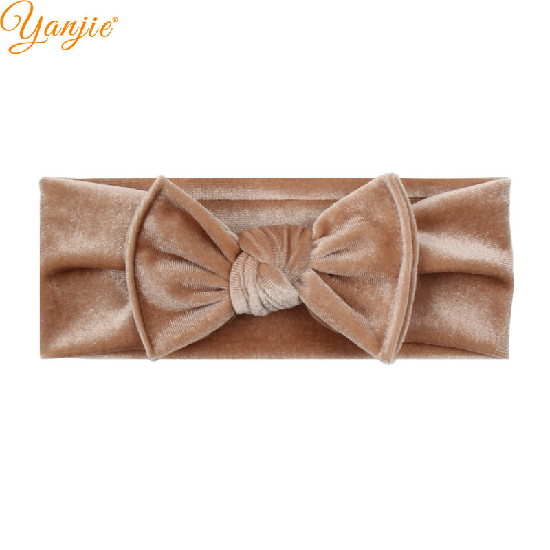 1PC 2023 Klasična vezana baršunasta mašna za kosu, traka za glavu za djevojčice Chic ručno rađeni DIY dodaci za kosu Novodošlo Pokrivala za glavu na veliko