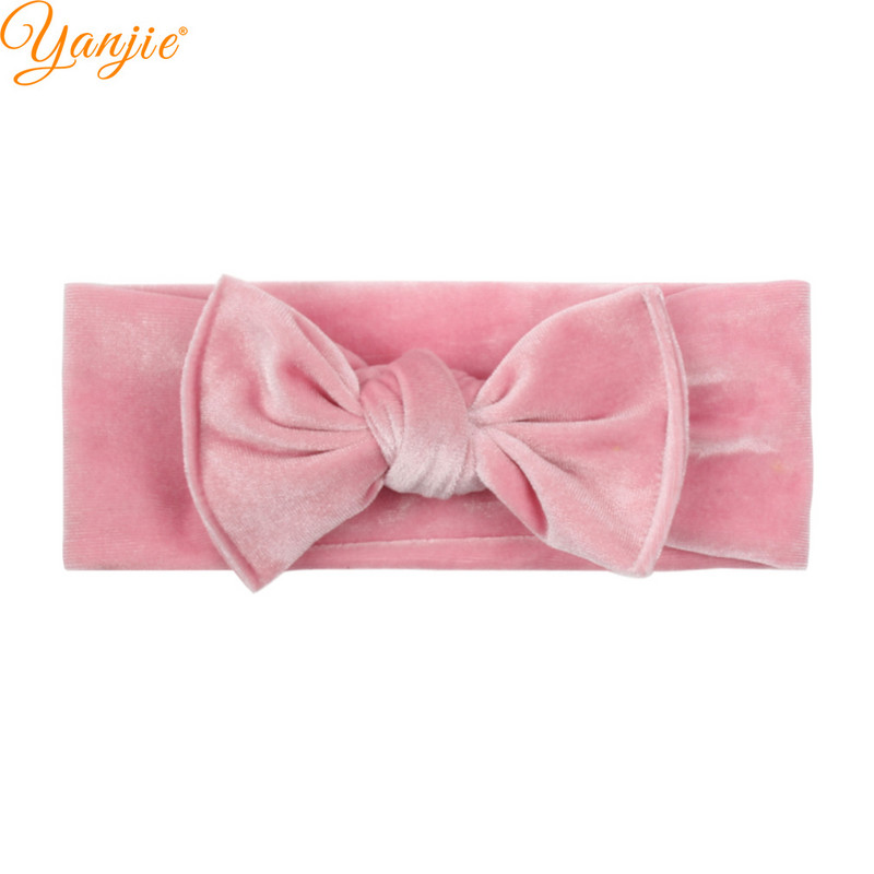 1PC 2023 Klasična vezana baršunasta mašna za kosu, traka za glavu za djevojčice Chic ručno rađeni DIY dodaci za kosu Novodošlo Pokrivala za glavu na veliko