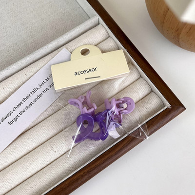 4 DB/Szett Akril Aranyos Candy Color Kicsi Hajrák Lányoknak Virágcsillag Hajcsipesz Gyerekek Mini Hajtű Hajkiegészítők